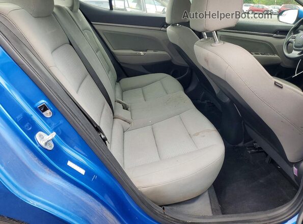 KMHD84LF1HU192840 2017 HYUNDAI ELANTRA Blue Rear seats view