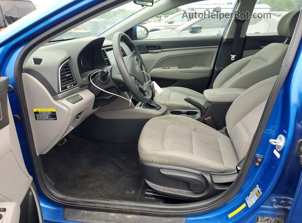 KMHD84LF1HU192840 2017 HYUNDAI ELANTRA Blue Front interior view
