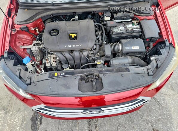 KMHD84LF1HU377311 2017 HYUNDAI ELANTRA Red Սալոնի հետևի տեսք