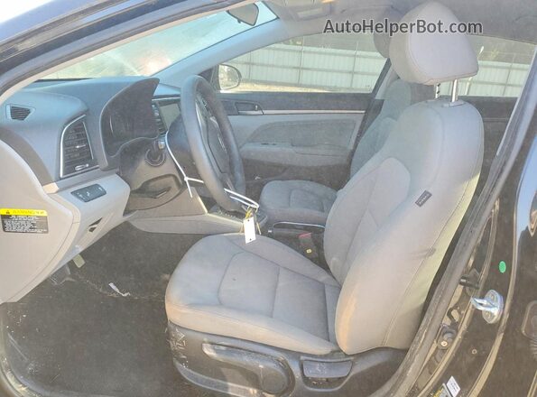 KMHD84LF1JU574209 2018 HYUNDAI ELANTRA Black Front interior view