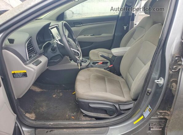 KMHD84LF2HU210620 2017 HYUNDAI ELANTRA Gray Front interior view