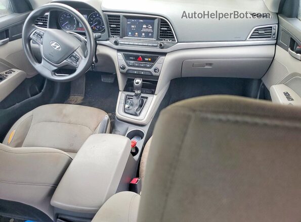 KMHD84LF2HU210620 2017 HYUNDAI ELANTRA Gray Dashboard view