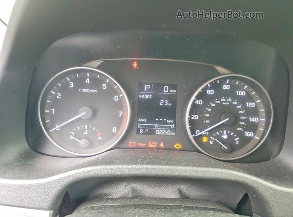 KMHD84LF2HU210620 2017 HYUNDAI ELANTRA Gray Instrument cluster view