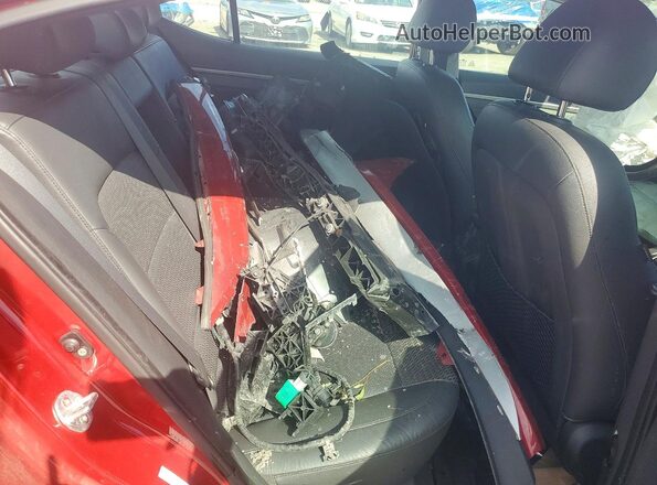 KMHD84LF2HU318185 2017 HYUNDAI ELANTRA Red უკანა სავარძლების ხედი