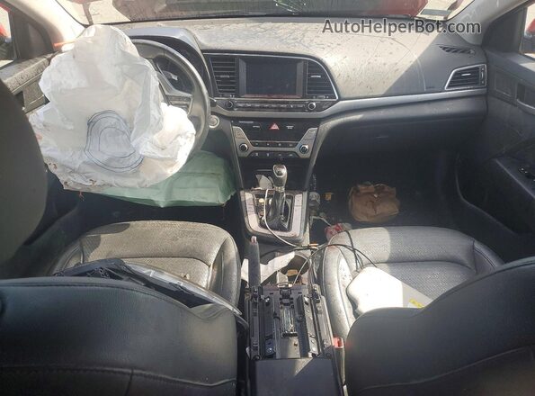 KMHD84LF2HU318185 2017 HYUNDAI ELANTRA Red წინა პანელის ხედი