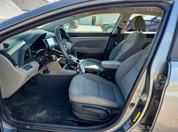 KMHD84LF2KU765574 2019 HYUNDAI ELANTRA Gray Vista interior delantera