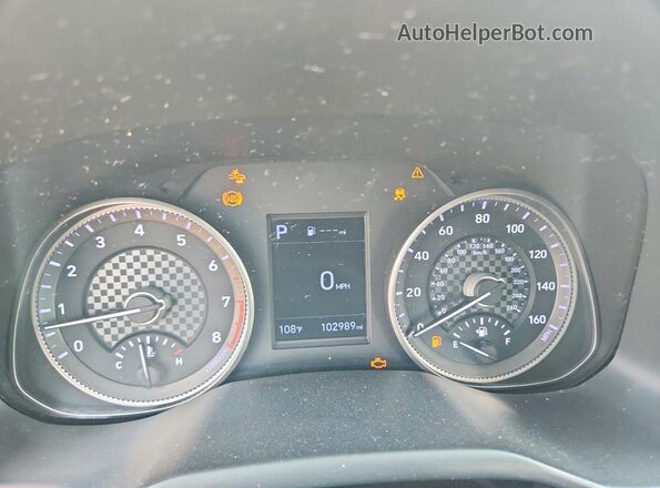 KMHD84LF2KU765574 2019 HYUNDAI ELANTRA Gray Vista del cuadro de instrumentos