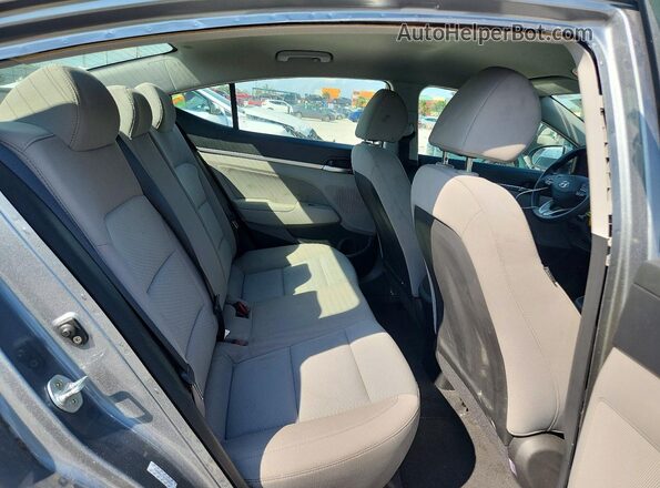 KMHD84LF2KU765574 2019 HYUNDAI ELANTRA Gray Vista de los asientos traseros