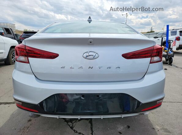 KMHD84LF2KU821626 2019 HYUNDAI ELANTRA Silver Rear view