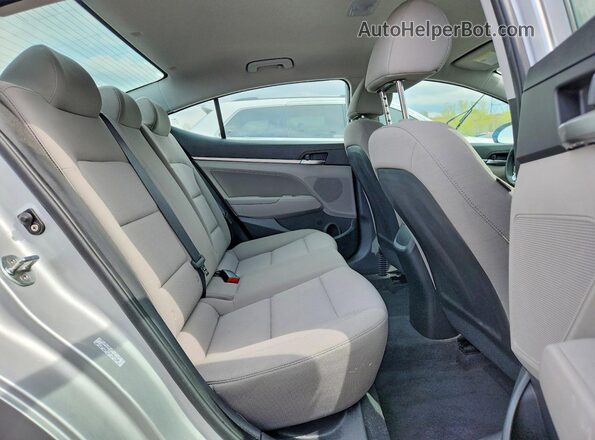 KMHD84LF2KU821626 2019 HYUNDAI ELANTRA Silver Rear seats view