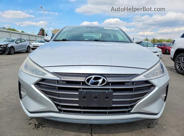 KMHD84LF2KU821626 2019 HYUNDAI ELANTRA Silver Front view