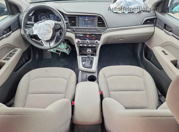KMHD84LF2LU003671 2020 HYUNDAI ELANTRA Black Dashboard view
