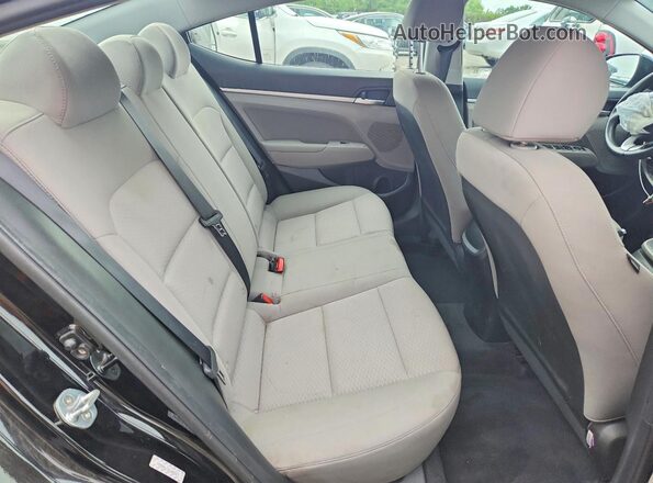KMHD84LF2LU003671 2020 HYUNDAI ELANTRA Black Rear seats view
