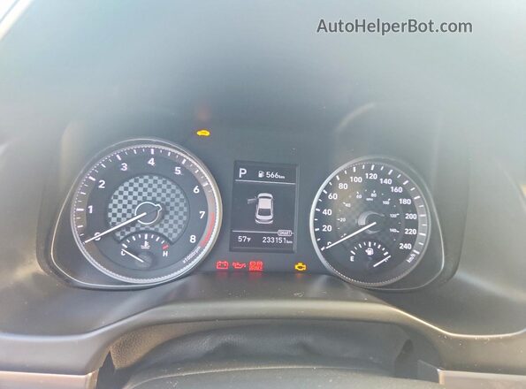 KMHD84LF2LU894996 2020 HYUNDAI ELANTRA Blue Սարքավորումների վահանակի տեսք