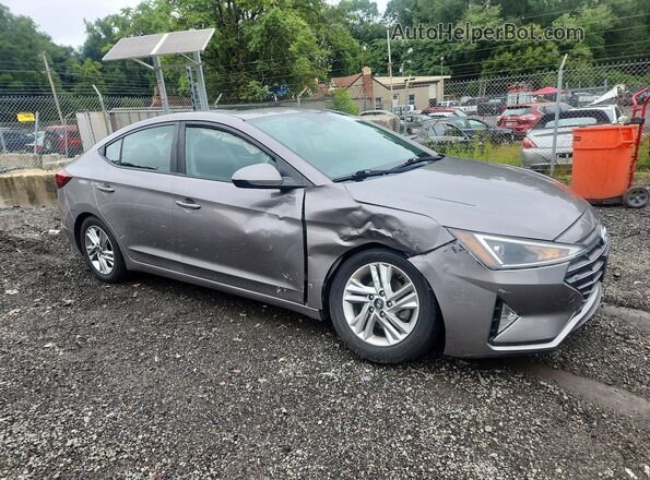 KMHD84LF2LU899017 2020 HYUNDAI ELANTRA Серый Передняя правая четверть