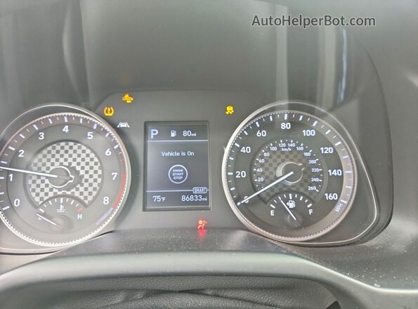 KMHD84LF2LU899017 2020 HYUNDAI ELANTRA Серый Вид щитка приборов