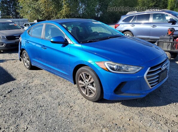 KMHD84LF3HU229337 2017 HYUNDAI ELANTRA Синий Передняя правая четверть