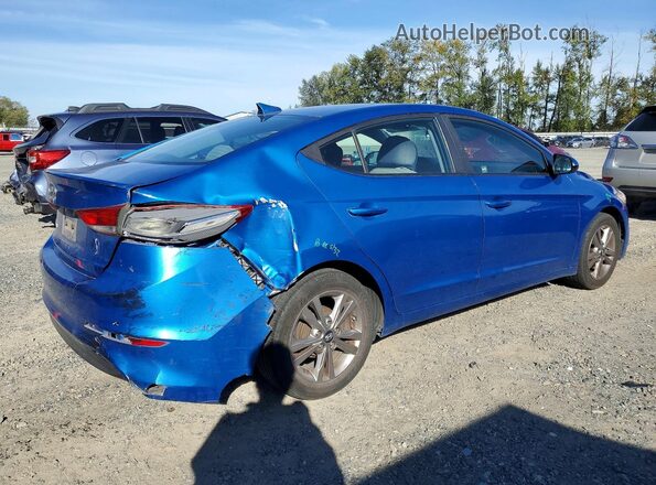 KMHD84LF3HU229337 2017 HYUNDAI ELANTRA Синий Задняя правая четверть