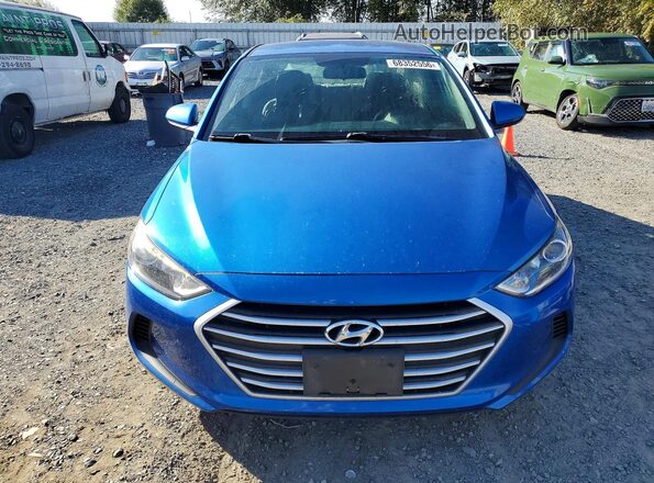 KMHD84LF3HU229337 2017 HYUNDAI ELANTRA Синий Вид спереди