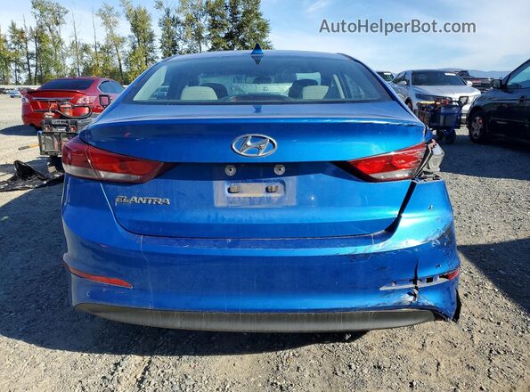 KMHD84LF3HU229337 2017 HYUNDAI ELANTRA Синий Вид сзади