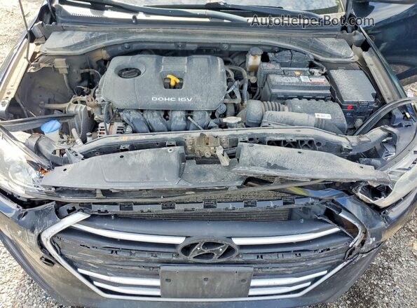KMHD84LF3HU323668 2017 HYUNDAI ELANTRA Black Vista interior trasera