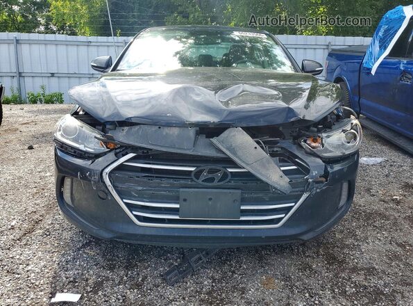 KMHD84LF3HU323668 2017 HYUNDAI ELANTRA Black Vista frontal