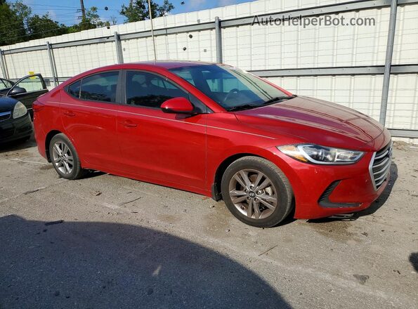 KMHD84LF3HU395602 2017 HYUNDAI ELANTRA Maroon Передня права чверть