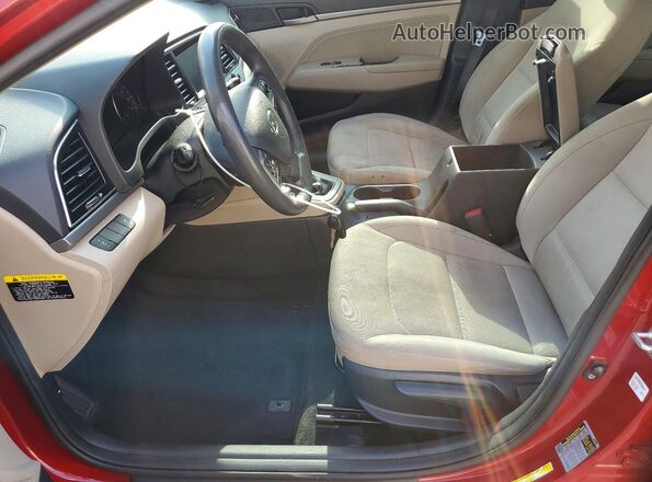 KMHD84LF3HU395602 2017 HYUNDAI ELANTRA Maroon Вид салону спереду