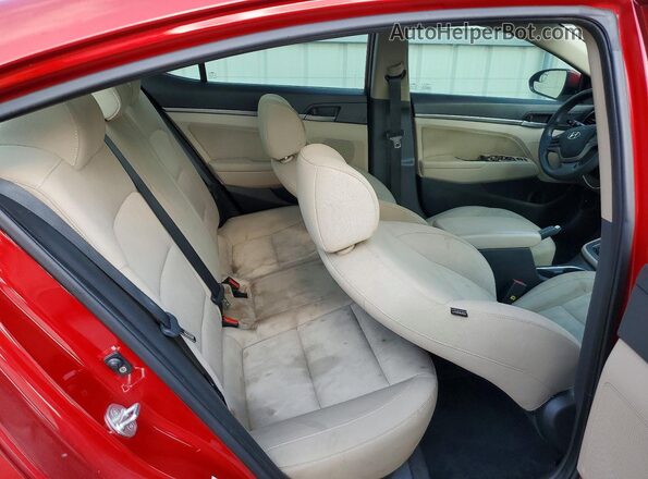 KMHD84LF3HU395602 2017 HYUNDAI ELANTRA Maroon Вид задніх сидінь