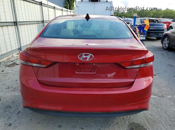 KMHD84LF3HU395602 2017 HYUNDAI ELANTRA Maroon Вид ззаду