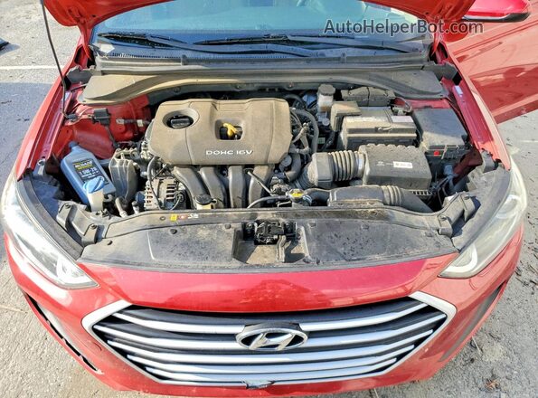 KMHD84LF3HU395602 2017 HYUNDAI ELANTRA Maroon Вид задньої частини салону