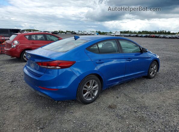 KMHD84LF3JU696862 2018 HYUNDAI ELANTRA Синий Задняя правая четверть