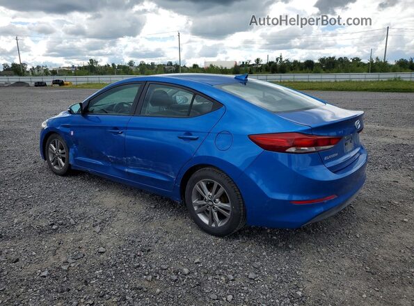 KMHD84LF3JU696862 2018 HYUNDAI ELANTRA Синий Задняя левая четверть