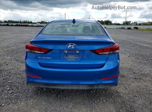 KMHD84LF3JU696862 2018 HYUNDAI ELANTRA Синий Вид сзади