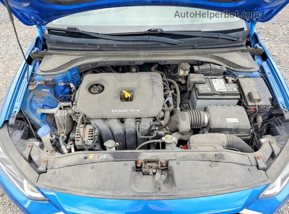 KMHD84LF3JU696862 2018 HYUNDAI ELANTRA Синий Вид задней части салона