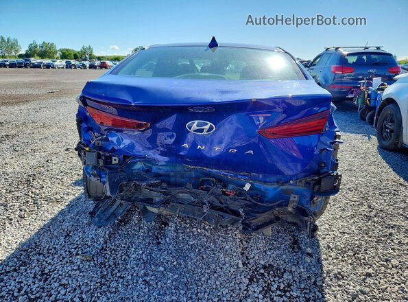 KMHD84LF3KU869796 2019 HYUNDAI ELANTRA Blue Widok z tyłu
