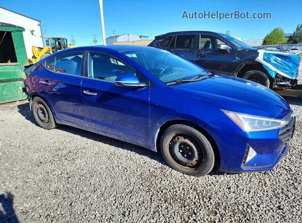 KMHD84LF3KU869796 2019 HYUNDAI ELANTRA Blue Przód prawy