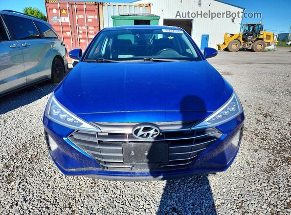 KMHD84LF3KU869796 2019 HYUNDAI ELANTRA Blue Widok z przodu