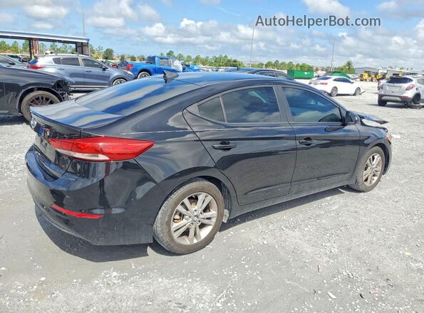 KMHD84LF4JU478512 2018 HYUNDAI ELANTRA Black Задня права чверть
