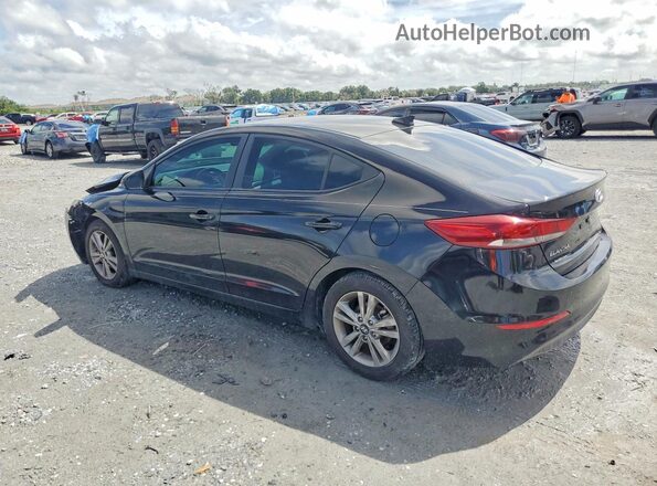 KMHD84LF4JU478512 2018 HYUNDAI ELANTRA Black Задня ліва чверть