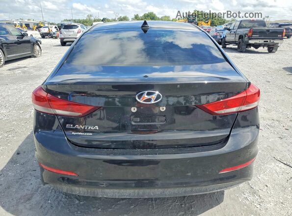 KMHD84LF4JU478512 2018 HYUNDAI ELANTRA Black Вид ззаду