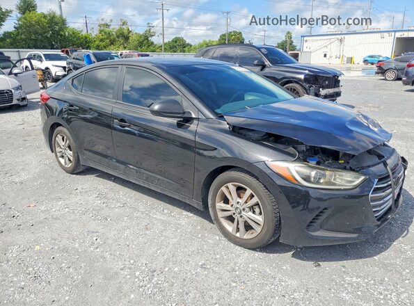 KMHD84LF4JU478512 2018 HYUNDAI ELANTRA Black Передня права чверть