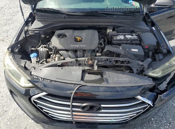 KMHD84LF4JU478512 2018 HYUNDAI ELANTRA Black Вид задньої частини салону