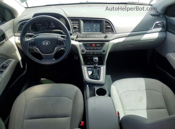 KMHD84LF4JU478512 2018 HYUNDAI ELANTRA Black Вид панелі приладів