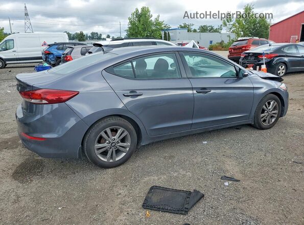KMHD84LF4JU517695 2018 HYUNDAI ELANTRA Gray Trasero derecho
