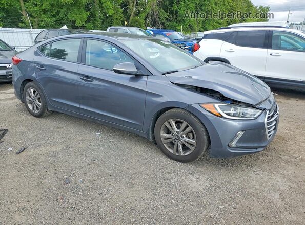 KMHD84LF4JU517695 2018 HYUNDAI ELANTRA Gray Delantero derecho