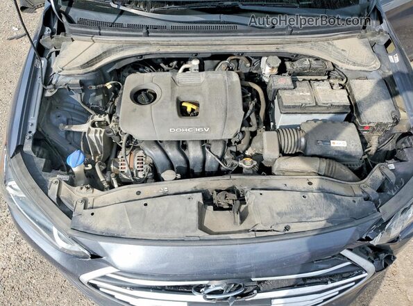 KMHD84LF4JU517695 2018 HYUNDAI ELANTRA Gray Vista interior trasera