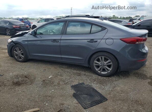 KMHD84LF4JU517695 2018 HYUNDAI ELANTRA Gray Trasero izquierdo