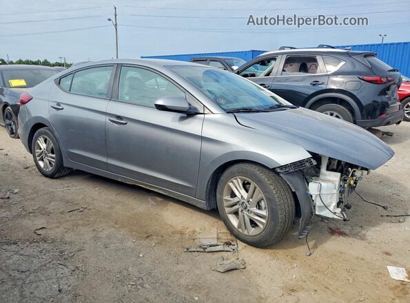 KMHD84LF4KU770758 2019 HYUNDAI ELANTRA Серый Передняя правая четверть