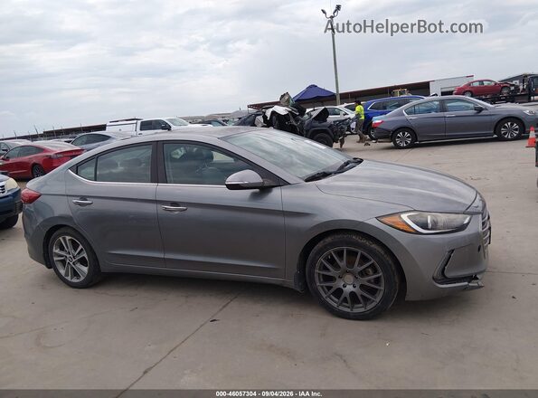 KMHD84LF5HU198012 2017 HYUNDAI ELANTRA Gray Rear interior view